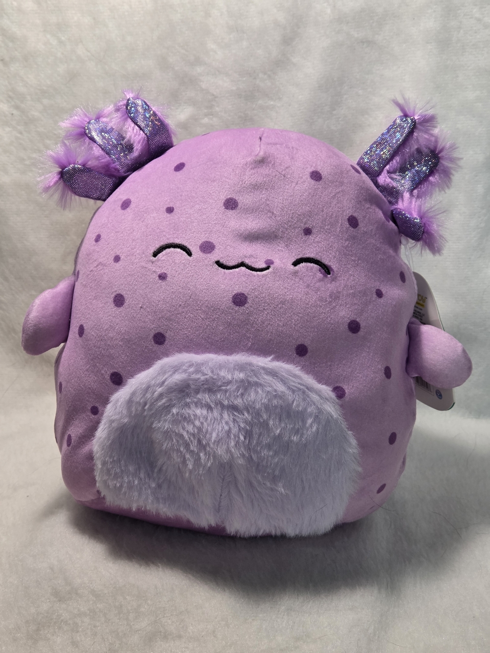 AMALA Squishmallows 8" Purple Axolotl Deep Sea Squad Lilac Belly Dots